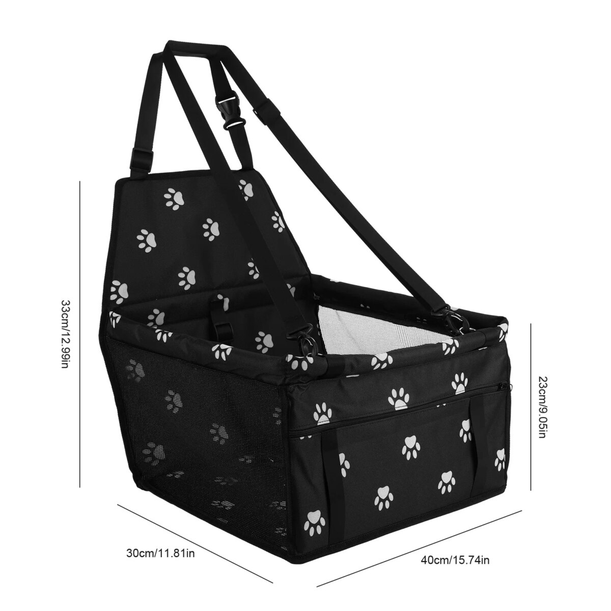 Dog Car Seat Dog Booster Car Seat with Safety Belt Folding Pet Car Seat Breathable Puppy Travel Carrier for Outdoor Travel: 3 - 5 Days Free Delivery Only UK - Image 5