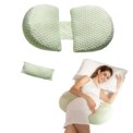 Pregnancy Pillow for Pregnant Women,Soft Pregnancy Body Pillow,Support for Back, Hips, Legs,Maternity Pillow: 3 - 5 Days Free Delivery Only UK