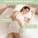 Pregnancy Pillow for Pregnant Women,Soft Pregnancy Body Pillow,Support for Back, Hips, Legs,Maternity Pillow: 3 - 5 Days Free Delivery Only UK - Image 3