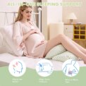 Pregnancy Pillow for Pregnant Women,Soft Pregnancy Body Pillow,Support for Back, Hips, Legs,Maternity Pillow: 3 - 5 Days Free Delivery Only UK - Image 4