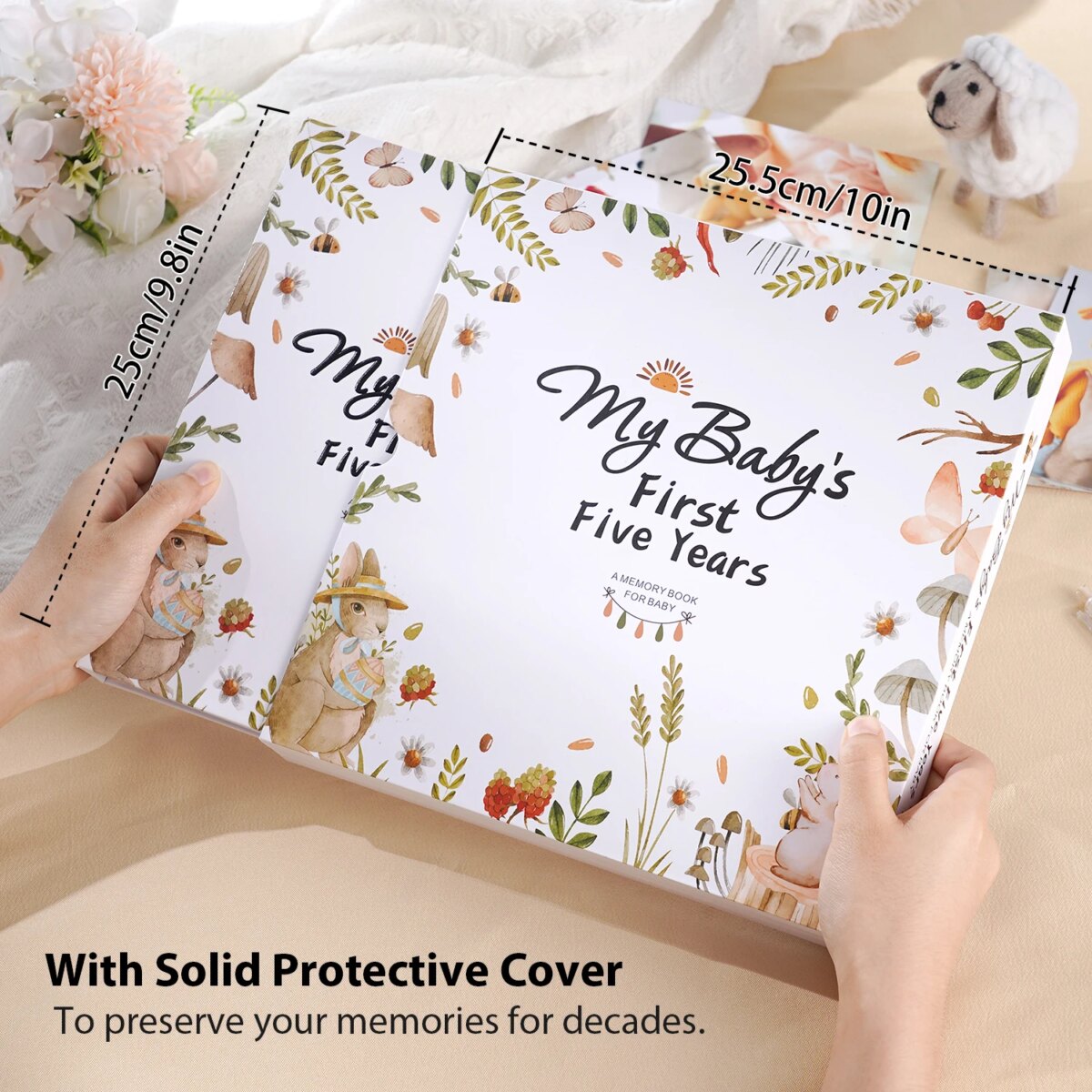 Commemorative Album Baby Commemorative Album Home DIY Growth Souvenirs Birth Records Cute Handbooks Notebook cherished gift: 3 - 5 Days Free Delivery UK - Image 2