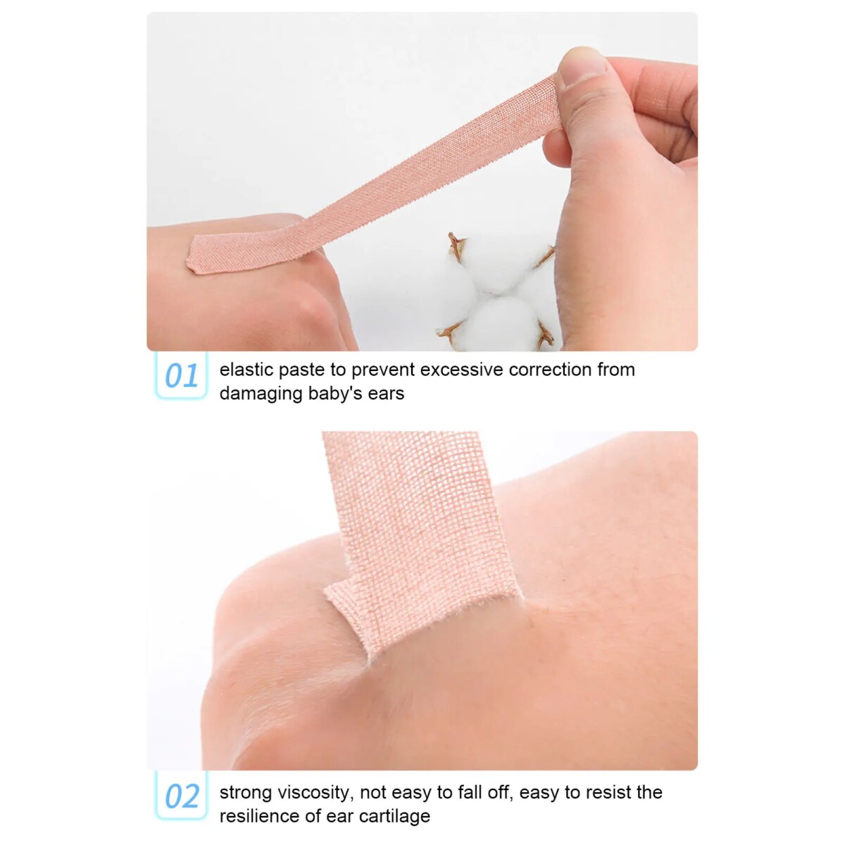 2.5x200cm Ear Corrector for Baby Ear Care Tools for Infant Ear Aesthetic Correctors Auricle Valgus Correction Patch: 3 - 5 Days Free Delivery UK - Image 5
