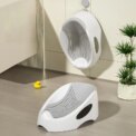 Soft Touch Baby Bath Tub Silicone Mesh Support Non Slip Base Newborn Foot Bath Bucket Bathroom Grey UK: 3 - 5 Days Free Delivery UK