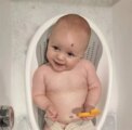 Soft Touch Baby Bath Tub Silicone Mesh Support Non Slip Base Newborn Foot Bath Bucket Bathroom Grey UK: 3 - 5 Days Free Delivery UK - Image 3