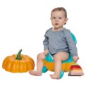 Pumpkin Shaped Training Toilet seat with Splash Guard for Baby Potty | Lightweight and Portable Training seat for Potty: 3 - 5 Days Free Delivery UK - Image 2