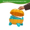 Pumpkin Shaped Training Toilet seat with Splash Guard for Baby Potty | Lightweight and Portable Training seat for Potty: 3 - 5 Days Free Delivery UK - Image 4