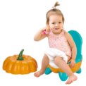Pumpkin Shaped Training Toilet seat with Splash Guard for Baby Potty | Lightweight and Portable Training seat for Potty: 3 - 5 Days Free Delivery UK