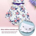 3x Baby Bodysuit Extender Cloth Vest Jumpsuit Romper Cotton Pad Set comfortable: 3 - 5 Days Free Delivery UK - Image 5