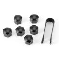 17mm BLACK GLOSS ALLOY WHEEL NUT BOLT COVERS CAPS UNIVERSAL SET FOR All CAR: 3 - 5 Days Free Delivery UK - Image 6