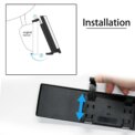 Car Rear Mirror Wide-angle Rearview Mirror 300mm 12" 270mm 11.6"Wide Convex Curve Panoramic Interior Rear View Anti-glare Mirror: 3 - 5 Days Free Delivery Only UK - Image 3