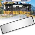 Car Rear Mirror Wide-angle Rearview Mirror 300mm 12" 270mm 11.6"Wide Convex Curve Panoramic Interior Rear View Anti-glare Mirror: 3 - 5 Days Free Delivery Only UK