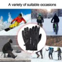 Winter Gloves Men Women Heating Warm Touchscreen Gloves USB Winter Electric Heated Gloves Hiking Skiing Fishing Cycling Mittens: 3 - 5 Days Free Delivery Only UK - Image 2