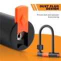 1.2m Bicycle Lock U Shaped Bike Security Steel Cable Anti-Theft Motorcycle Mtb Road Bike Lock Rope Cable Cycling Accessories: 3 - 5 Days Free Delivery Only UK - Image 2