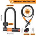 1.2m Bicycle Lock U Shaped Bike Security Steel Cable Anti-Theft Motorcycle Mtb Road Bike Lock Rope Cable Cycling Accessories: 3 - 5 Days Free Delivery Only UK - Image 4