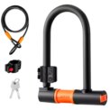 1.2m Bicycle Lock U Shaped Bike Security Steel Cable Anti-Theft Motorcycle Mtb Road Bike Lock Rope Cable Cycling Accessories: 3 - 5 Days Free Delivery Only UK