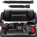 Extra Long 2 Point Lap Seat Belt For Motorhome Adjustable Safety Strap Black New: 3 - 5 Days Free Delivery Only UK - Image 2