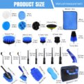 BRIEFNESS 29pcs Car Cleaning Kit Wheels/Interior/Exterior/Leather/Dashboard/Vent Car Beauty Tools, Car Care Cleaning Kit: 3 - 5 Days Free Delivery Only UK - Image 2