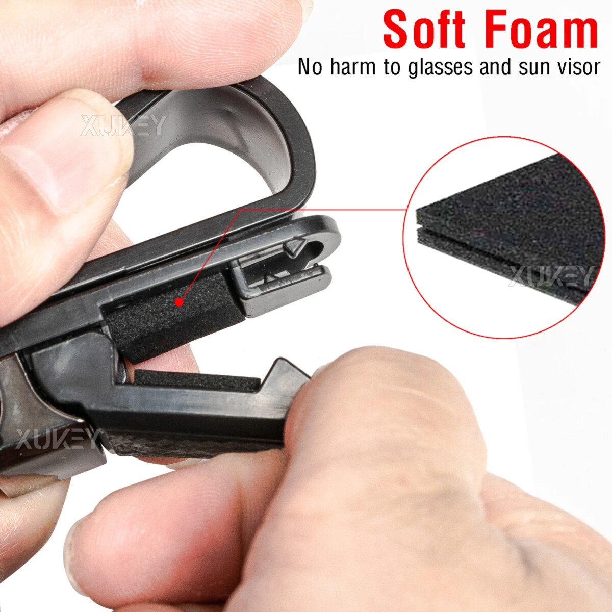 ABS Car Sun Visor Glasses Sunglasses Clip Card Ticket Holder Fastener Universal For Subaru Toyota Volkswagen Volvo Hyundai Kia - Image 4