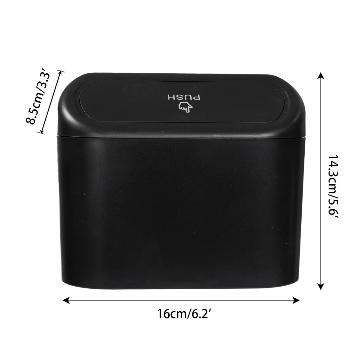 Mini Car Trash Can with Lid Hanging Waterproof Waste Rubbish Bin Garbage Basket Organizer Storage: 3 - 5 Days Free Delivery Only UK Box Auto Interior Accessories - Image 6