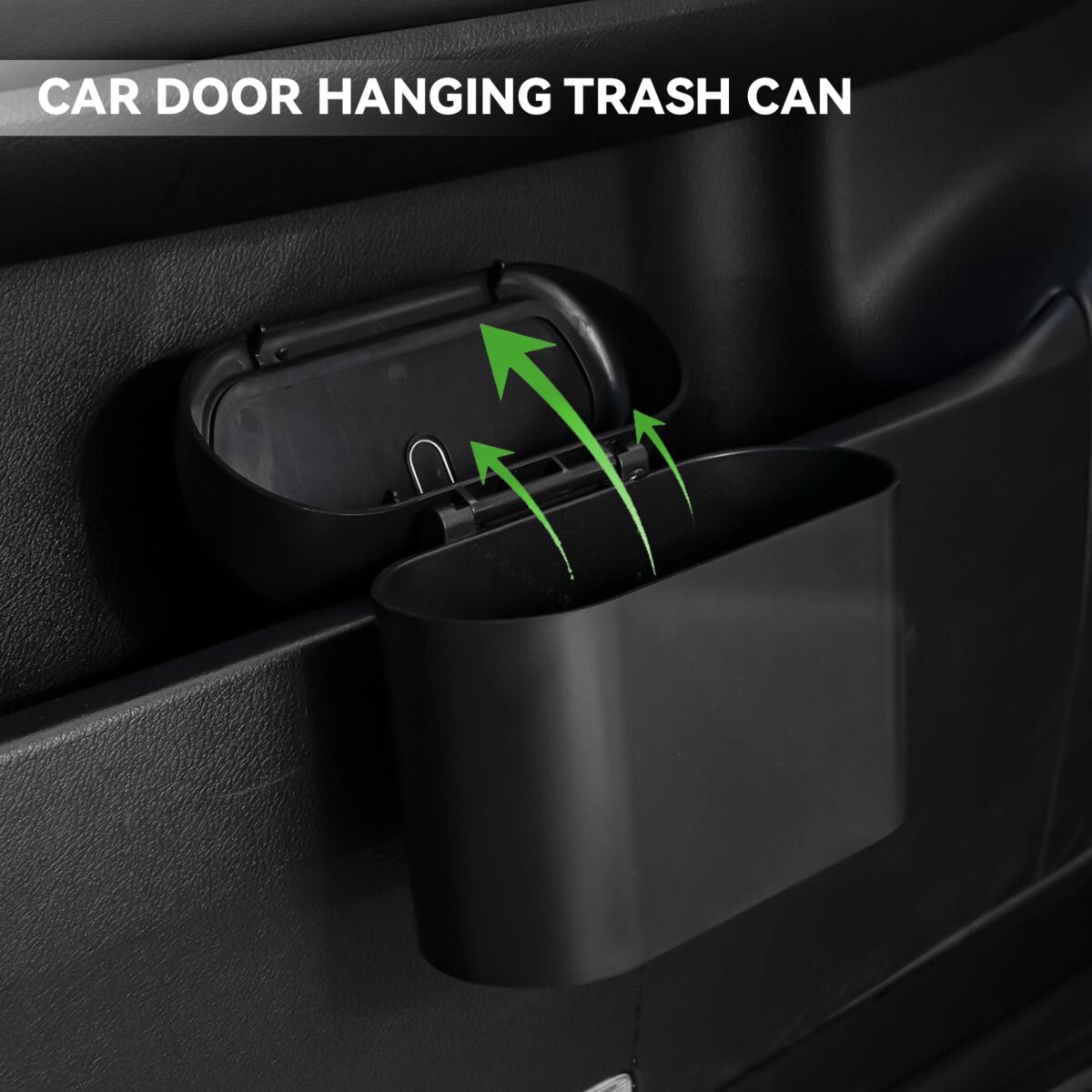 Mini Car Trash Can with Lid Hanging Waterproof Waste Rubbish Bin Garbage Basket Organizer Storage: 3 - 5 Days Free Delivery Only UK Box Auto Interior Accessories - Image 1