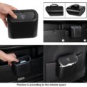 Mini Car Trash Can with Lid Hanging Waterproof Waste Rubbish Bin Garbage Basket Organizer Storage: 3 - 5 Days Free Delivery Only UK Box Auto Interior Accessories - Image 4