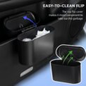 Mini Car Trash Can with Lid Hanging Waterproof Waste Rubbish Bin Garbage Basket Organizer Storage: 3 - 5 Days Free Delivery Only UK Box Auto Interior Accessories - Image 3