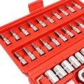 46pcs Metric Socket Set 1/4" Drive Screwdriver Set Ratchet Torx Hex Wrench Bit: 3 - 5 Days Free Delivery Only UK - Image 3
