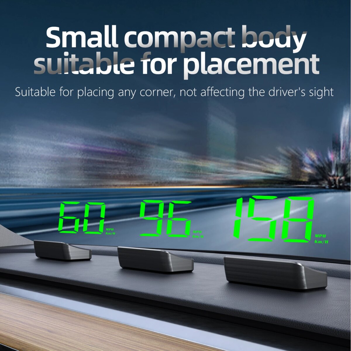Car Speedometer KM/H HUD GPS Head Up HD Digital Display Windshield Projector Display For All Cars Auto Electronics Accessor: 3 - 5 Days Free Delivery Only UKies - Image 1