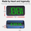 Car Speedometer KM/H HUD GPS Head Up HD Digital Display Windshield Projector Display For All Cars Auto Electronics Accessor: 3 - 5 Days Free Delivery Only UKies - Image 2