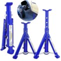 BRIEFNESS 2 Pack Folding Jack Bracket 3 Ton Load Capacity, Car Repair Lifting Tool Axle Frame Safety Support Emergency Rescue: 3 - 5 Days Free Delivery Only UK