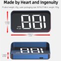 Car HUD Head Up Display Universal Digital GPS MPH Speedometer HD LCD Projection On Glass Windshield Projector for All Cars: 3 - 5 Days Free Delivery Only UK - Image 2