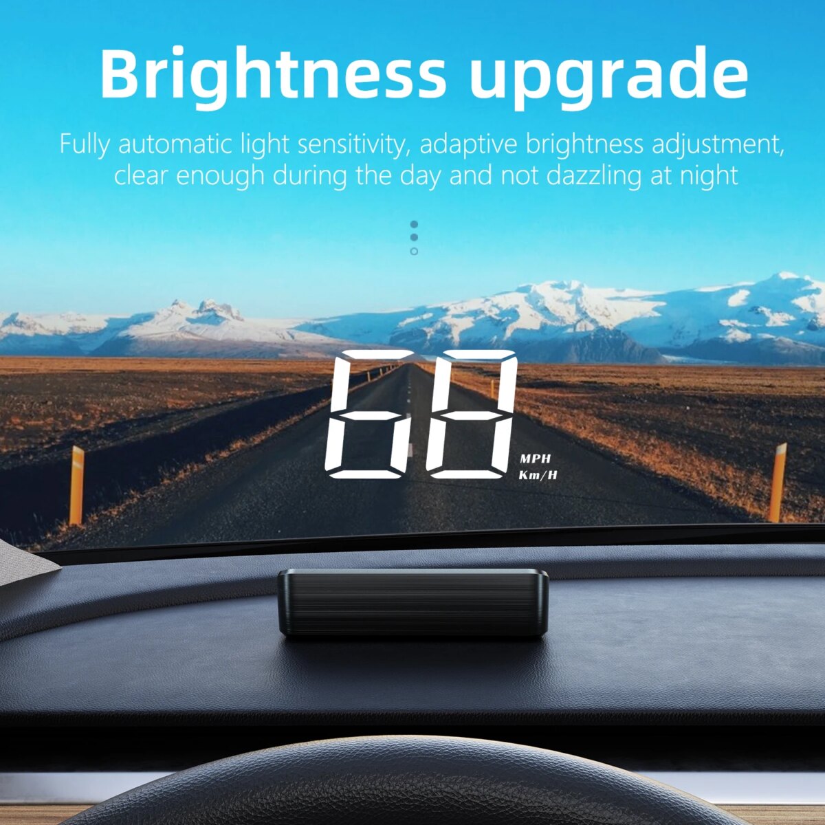 Car HUD Head Up Display Universal Digital GPS MPH Speedometer HD LCD Projection On Glass Windshield Projector for All Cars: 3 - 5 Days Free Delivery Only UK - Image 1