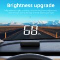 Car HUD Head Up Display Universal Digital GPS MPH Speedometer HD LCD Projection On Glass Windshield Projector for All Cars: 3 - 5 Days Free Delivery Only UK