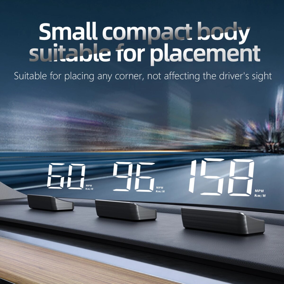 Car HUD Head Up Display Universal Digital GPS MPH Speedometer HD LCD Projection On Glass Windshield Projector for All Cars: 3 - 5 Days Free Delivery Only UK - Image 5