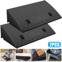 2pcs Portable Ramps with Non-Slip Surface Car Sidewalk Ramp Non-Slip Threshold Ramp for Driveway: 3 - 5 Days Free Delivery Only UK Porch for Cars Motorcycle: 3 - 5 Days Free Delivery Only UKs