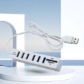 USB 6 Port Extension Hub High Speed Transmission Memory TF Splitter Adapter Plug and Play USB 2.0 for Laptop Computer PC: 3 - 5 Days Free Delivery Only UK - Image 2