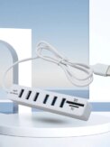 USB 6 Port Extension Hub High Speed Transmission Memory TF Splitter Adapter Plug and Play USB 2.0 for Laptop Computer PC: 3 - 5 Days Free Delivery Only UK - Image 4