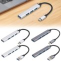 4-Port USB 3.0 Hub Adapter 5Gbps USB Splitter USB C To USB Hub Multiple USB 3.0 Hub USB Port Expander for Laptop: 3 - 5 Days Free Delivery Only UK