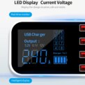 A9S+ 8 Port Car Charger with LED Display Type-C QC3.0 Quick Charging Intelligent Portable Safe Vehicle Charger Station: 3 - 5 Days Free Delivery Only UK - Image 5