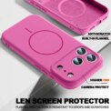 Magnetic Liquid Silicone Phone Case For iPhone 11 12 13 16 17 Pro Max Air 15 14 16 Plus Magsafe Official Charge Protector Cover: 3 - 5 Days Free Delivery Only UK - Image 3
