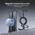 Metal Magnetic Case Fall Resistance Magnetic Charging Strap Bracket for Samsung Galaxy S24 Ultra: 3 - 5 Days Free Delivery Only UK