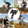 Bike Phone Mount Phone Stand Bracket 90 Degree Rotating Bicycle Phone Clip Aluminum Alloy Bicycle Phone Holder for MTB Road Bike
