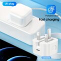 PD 20W Fast 2M Charger Foldable Phone Adapter For iPhone 14 13 12 11 Pro Max 8 7 6 6s Plus Quick Charging Data Cable Accessories: 3 - 5 Days Free Delivery Only UK - Image 4