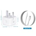 PD 20W Fast 2M Charger Foldable Phone Adapter For iPhone 14 13 12 11 Pro Max 8 7 6 6s Plus Quick Charging Data Cable Accessories: 3 - 5 Days Free Delivery Only UK - Image 3