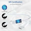 PD 20W Fast 2M Charger Foldable Phone Adapter For iPhone 14 13 12 11 Pro Max 8 7 6 6s Plus Quick Charging Data Cable Accessories: 3 - 5 Days Free Delivery Only UK - Image 5