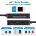 USB 3.0 Type C 4 in 1 Card Reader 5Gbps Memory Smart Card Reader SD TF CF MS Compact Flash Card Adapter 20cm Cable for Laptop: 3 - 5 Days Free Delivery Only UK - Image 3