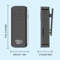 Bluetooth-compatible 5.3 Receiver Wireless 3.5mm AUX Adapter with LED Battery Display for Home Stereo/Wired Headphones/Speaker - Image 6