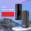 Bluetooth-compatible 5.3 Receiver Wireless 3.5mm AUX Adapter with LED Battery Display for Home Stereo/Wired Headphones/Speaker - Image 2