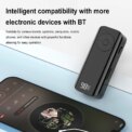 Bluetooth-compatible 5.3 Receiver Wireless 3.5mm AUX Adapter with LED Battery Display for Home Stereo/Wired Headphones/Speaker - Image 3