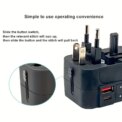 Universal Travel Adapter International All in One PD20W & QC18W Power Plug Wall Charger USB C Charging Ports for USA EU UK AU 3 - 5 Days Free Delivery Only UK - Image 4